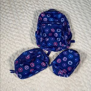 Vera Bradley Backpack Set - Ellie Flowers